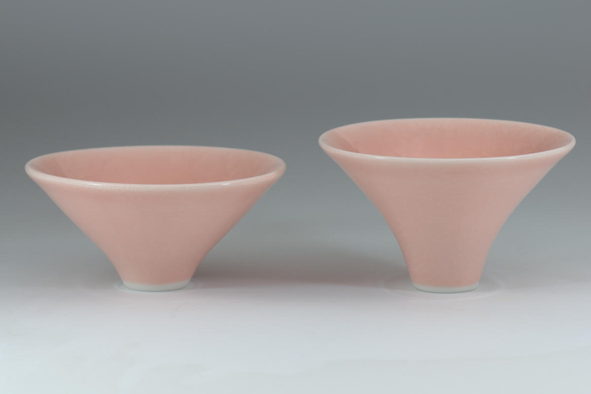 Cone Cups Pink Ice Crackle