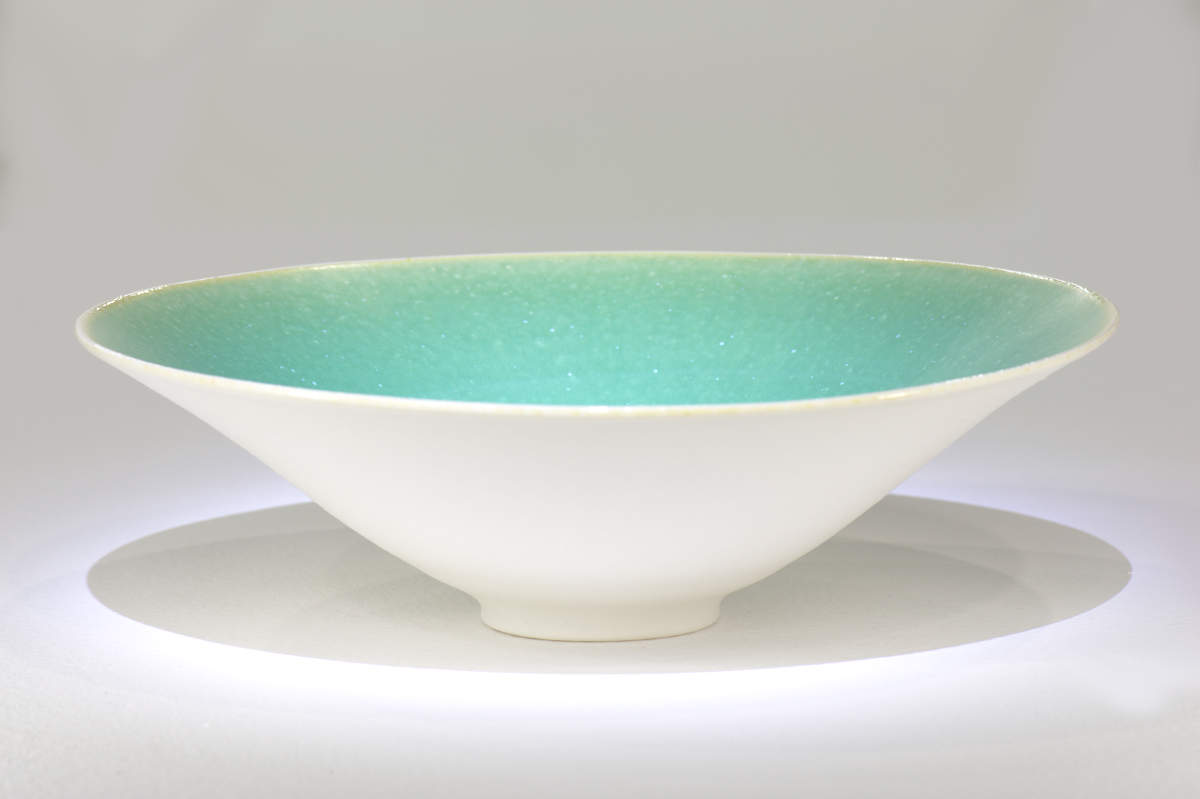 Porcelain Bowl Matt Crystalline Glaze