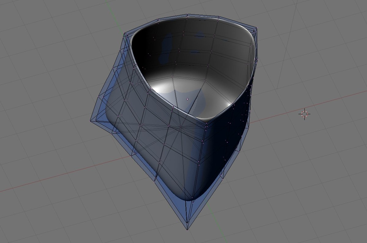 Tripod Sake Cup 3D modelling of source form