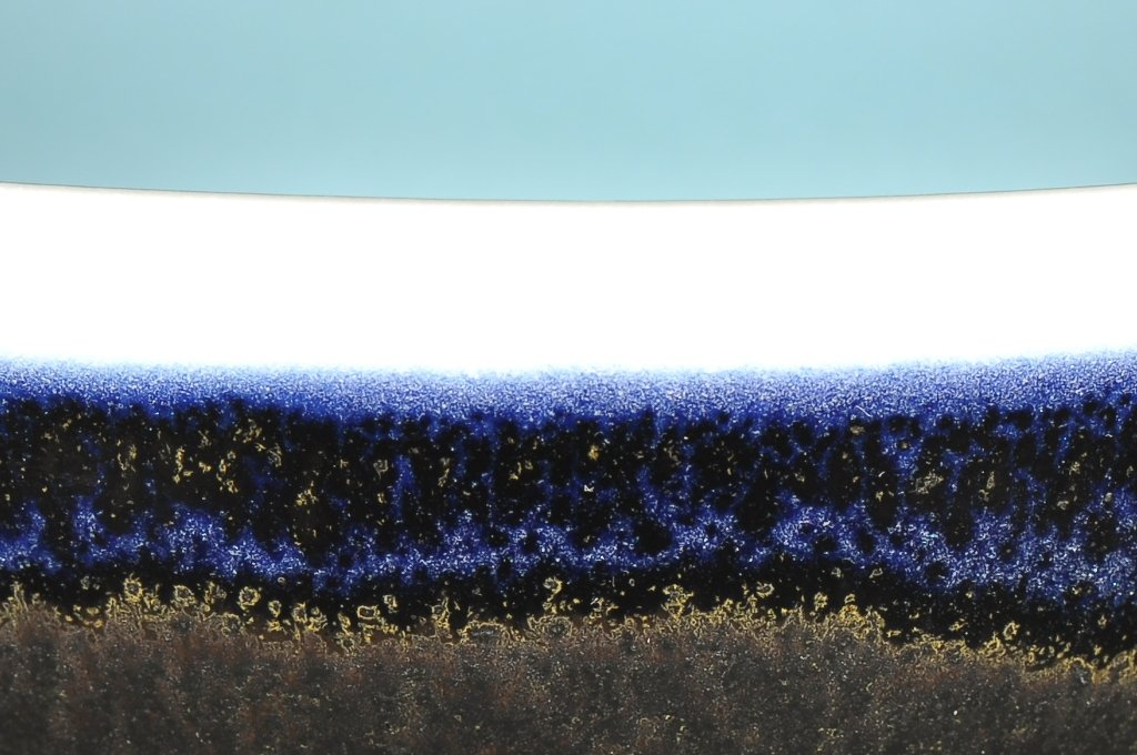 Tenmoku and Qingbai Bowl detail